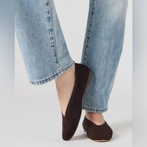 Steve Madden Dark Brown Suede Flats